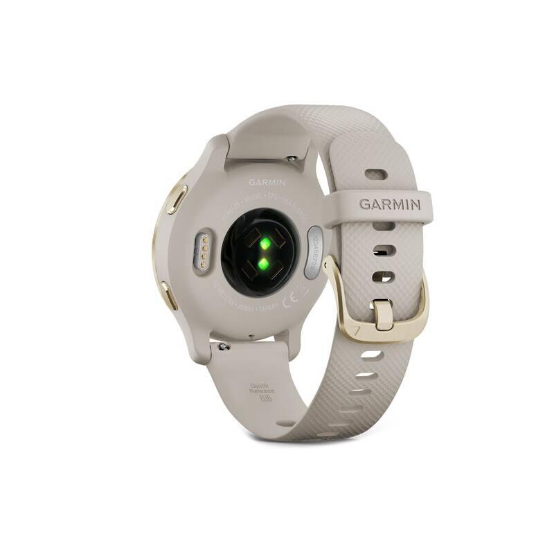 GPS hodinky Garmin Venu2S Light Gold Sand Band