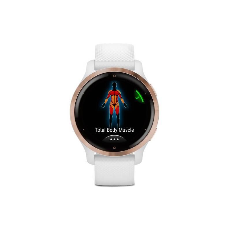 GPS hodinky Garmin Venu2S Rose Gold White Band