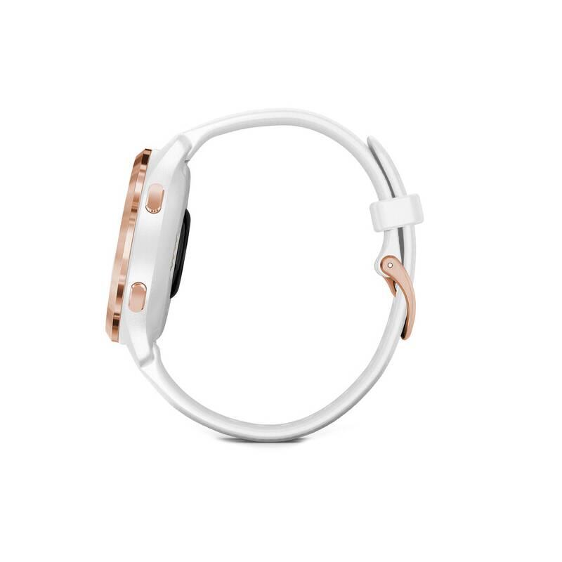 GPS hodinky Garmin Venu2S Rose Gold White Band
