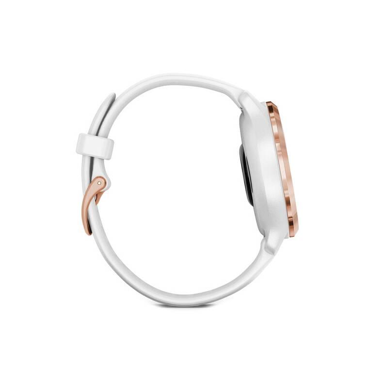 GPS hodinky Garmin Venu2S Rose Gold White Band