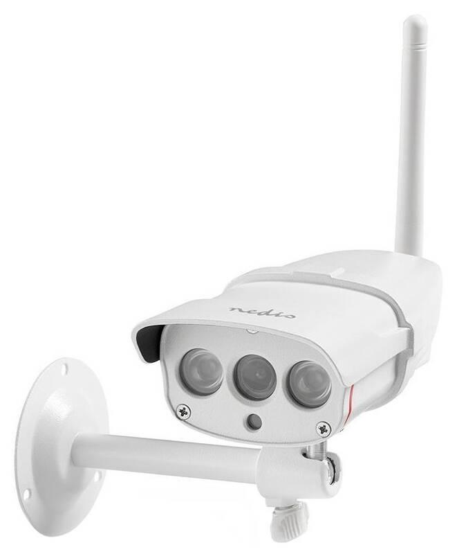 IP kamera Nedis WIFICO030CWT, venkovní, IP67, Wi-Fi, 1080p bílá