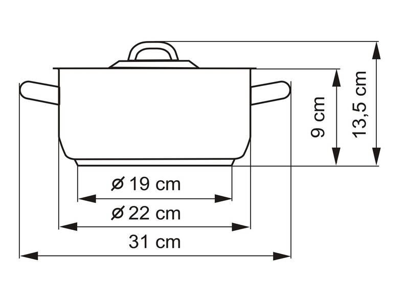 Kastrol s poklicí Kolimax KLASIK 22 cm - 3,0 l