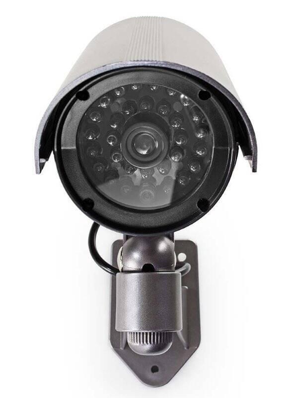 Maketa zabezpečovací kamery Nedis s infračervenou LED, bullet, IP44, venkovní