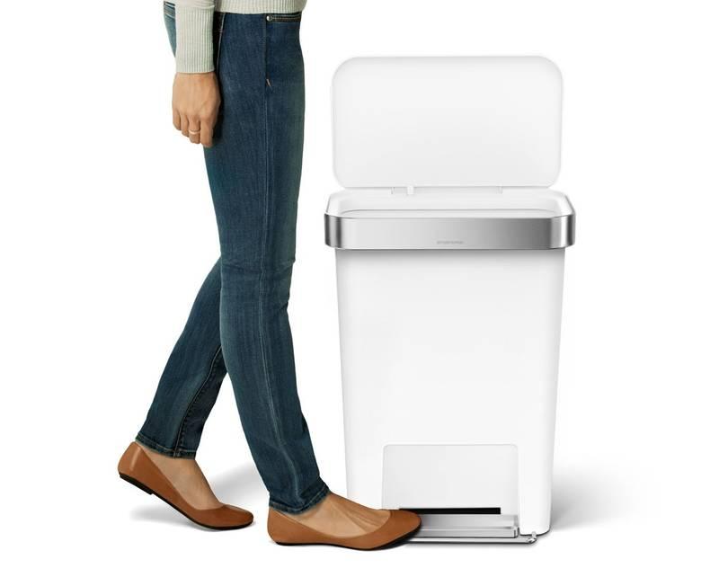 Odpadkový koš Simplehuman 45 l bílý