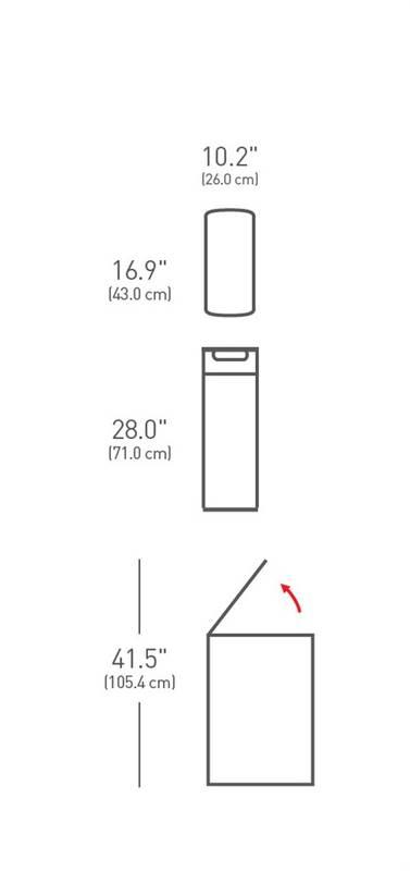 Odpadkový koš Simplehuman Touch Bar 40 l stříbrný