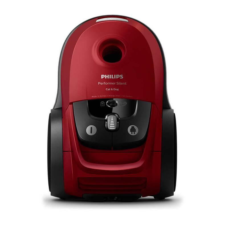 Podlahový vysavač Philips Performer Silent FC8784 09 červený