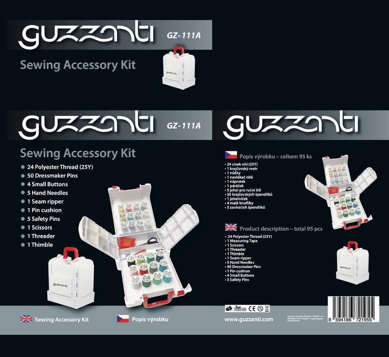 Příslušenství pro šicí stroje Guzzanti GZ 111A, Příslušenství, pro, šicí, stroje, Guzzanti, GZ, 111A