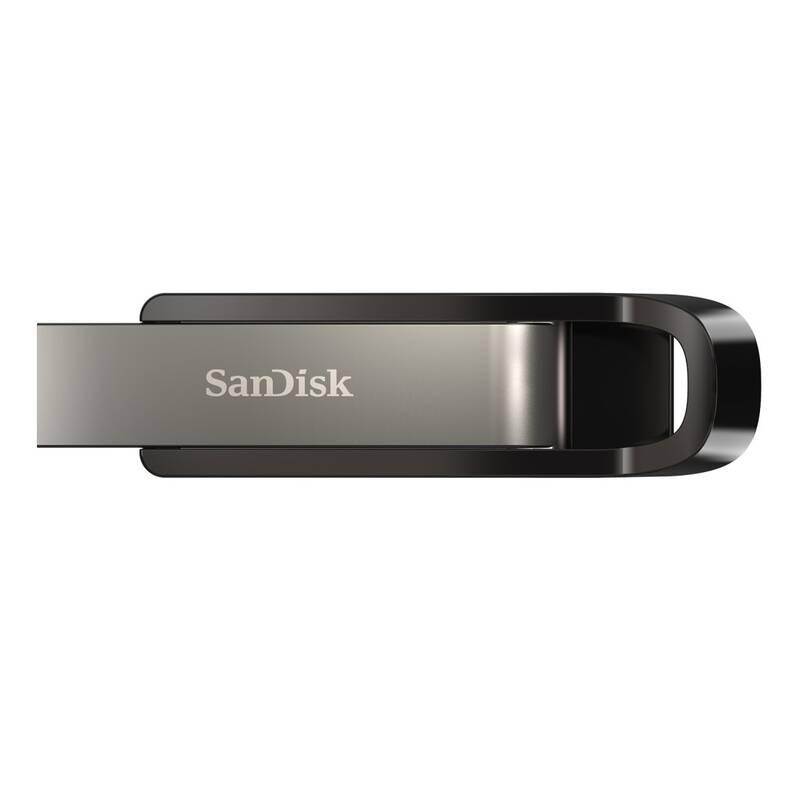 USB Flash SanDisk Ultra Extreme Go 128GB černý stříbrný
