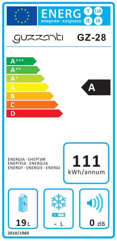 Chladnička Guzzanti GZ 28 černá