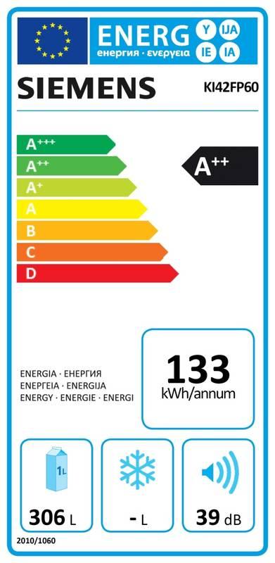 Chladnička Siemens KI42FP60 bílá