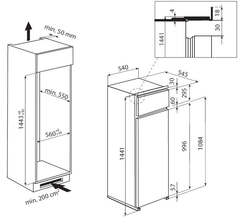 Chladnička Whirlpool ART 380 A bílá