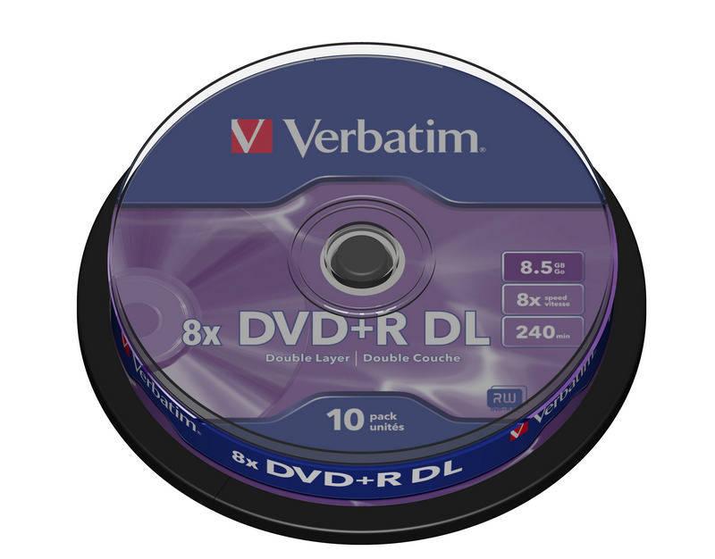 Disk Verbatim DVD R DualLayer, 8.5GB, 8x, 10cake