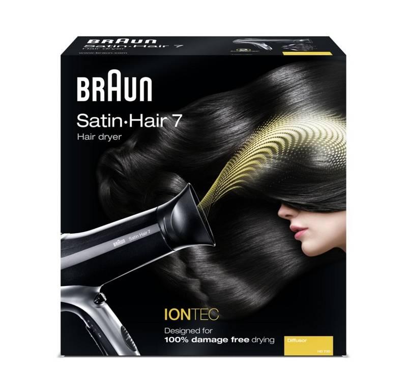 Fén Braun SatinHair 7 HD730 černý, Fén, Braun, SatinHair, 7, HD730, černý