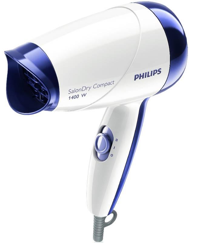Fén Philips SalonDry Compact HP8103 bílý modrý, Fén, Philips, SalonDry, Compact, HP8103, bílý, modrý