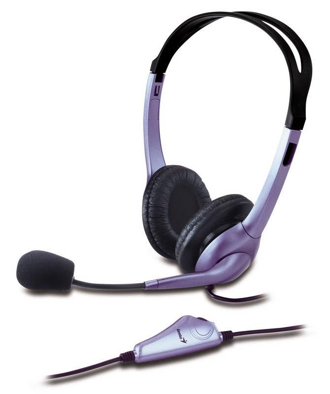 Headset Genius HS-04S černý stříbrný