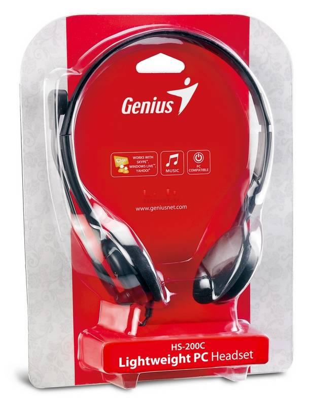 Headset Genius HS-200C černý, Headset, Genius, HS-200C, černý