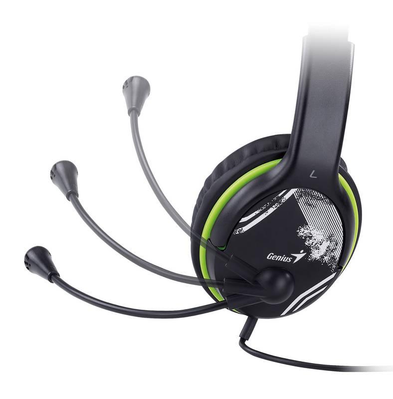 Headset Genius HS-400A černý zelený