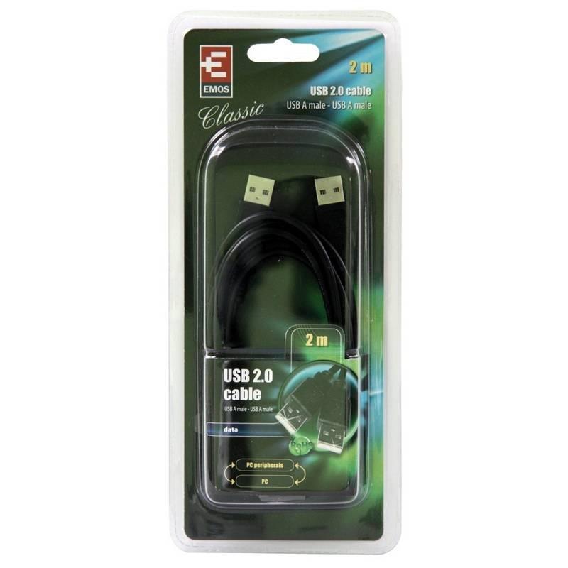 Kabel EMOS USB USB, 2m černý