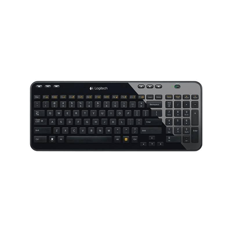 Klávesnice Logitech Wireless Keyboard K360 CZ SK černá, Klávesnice, Logitech, Wireless, Keyboard, K360, CZ, SK, černá