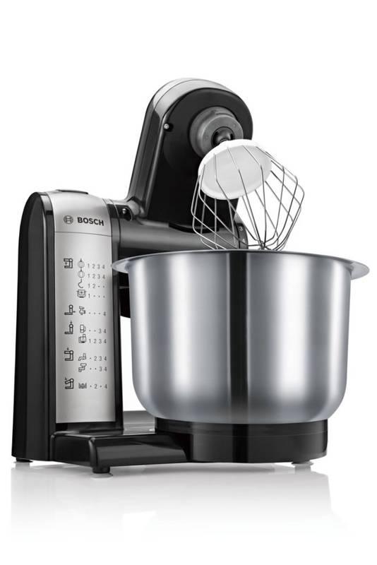 Kuchyňský robot Bosch MUM48A1 černý stříbrný
