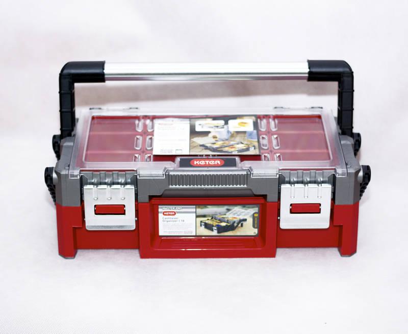 Kufřík na nářadí Keter 17186819 černý šedý červený