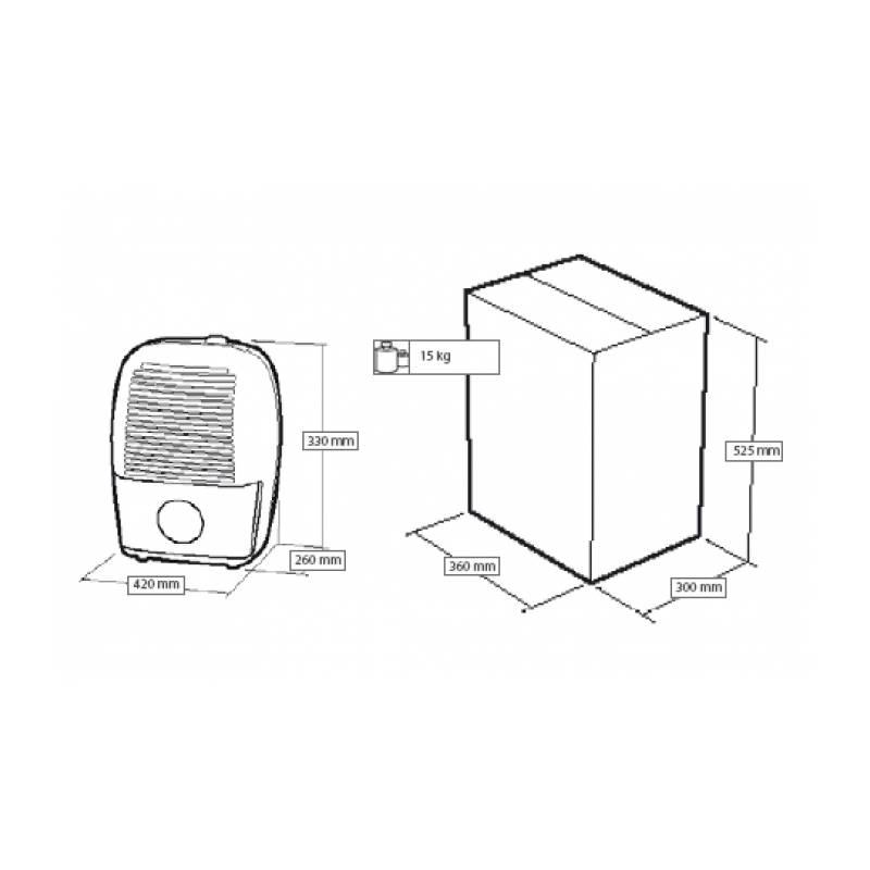 Odvlhčovač Comfee T-series MDT-10DKN3 774000 bílý, Odvlhčovač, Comfee, T-series, MDT-10DKN3, 774000, bílý