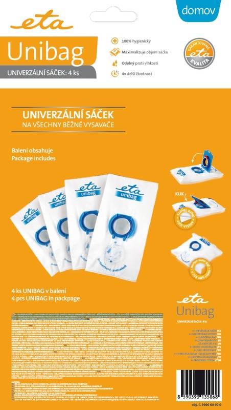 Sáčky do vysavače ETA UNIBAG 9900 68000 bílý modrý, Sáčky, do, vysavače, ETA, UNIBAG, 9900, 68000, bílý, modrý