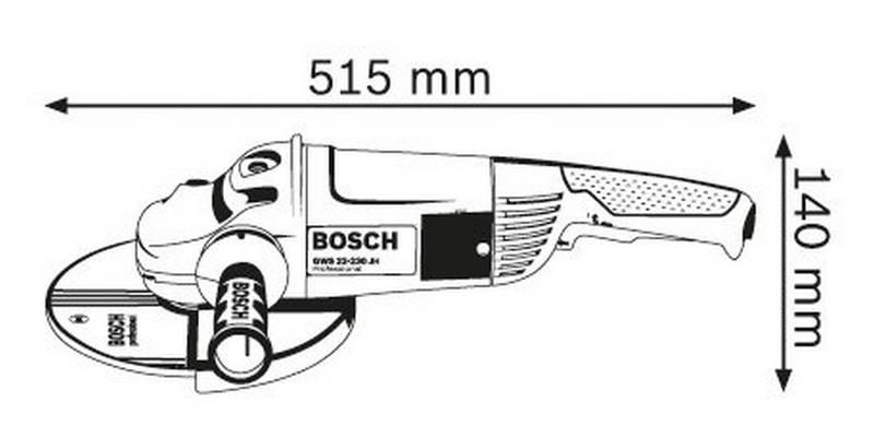 Úhlová bruska Bosch GWS 22-230 JH, 0601882M03