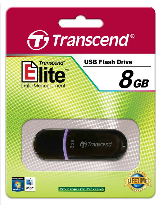 USB Flash Transcend JetFlash 300 8GB fialový