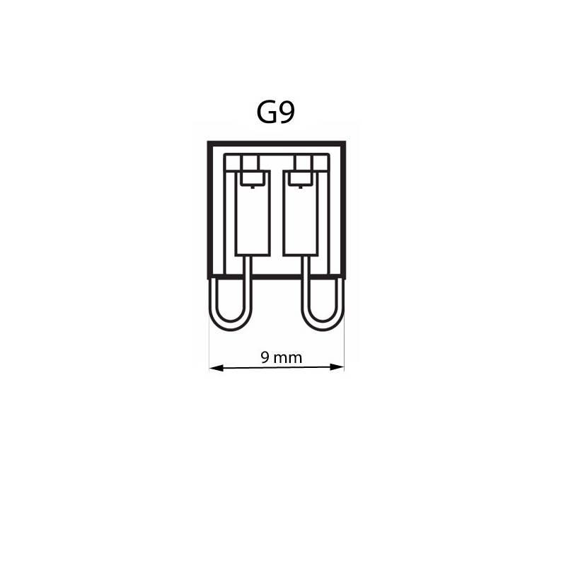 Žárovka halogenová EMOS bodová, 28W, G9, teplá bílá
