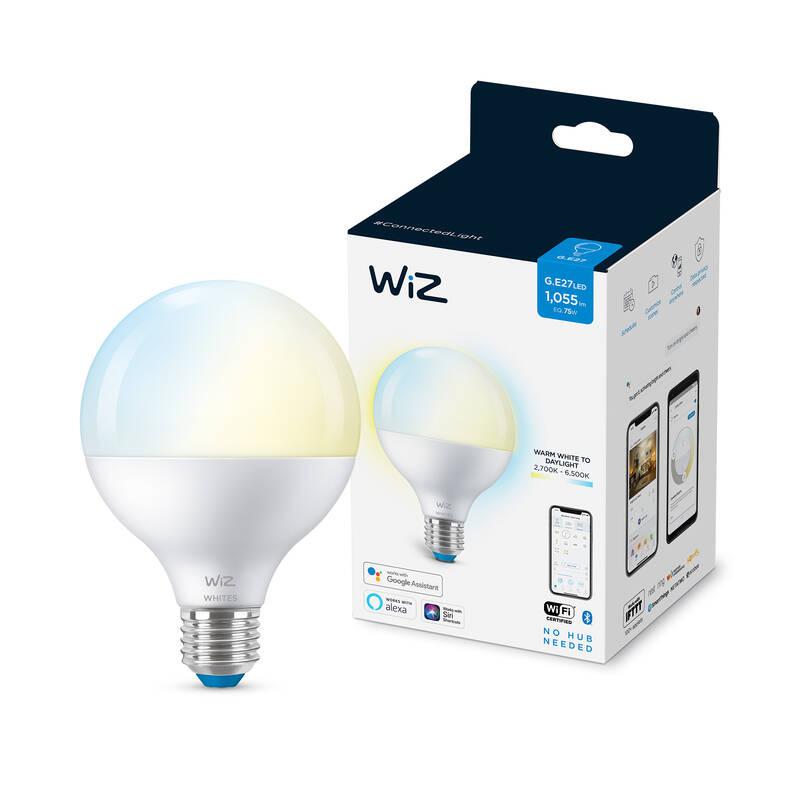 Chytrá žárovka WiZ Tunable White 11W E27 G95, Chytrá, žárovka, WiZ, Tunable, White, 11W, E27, G95