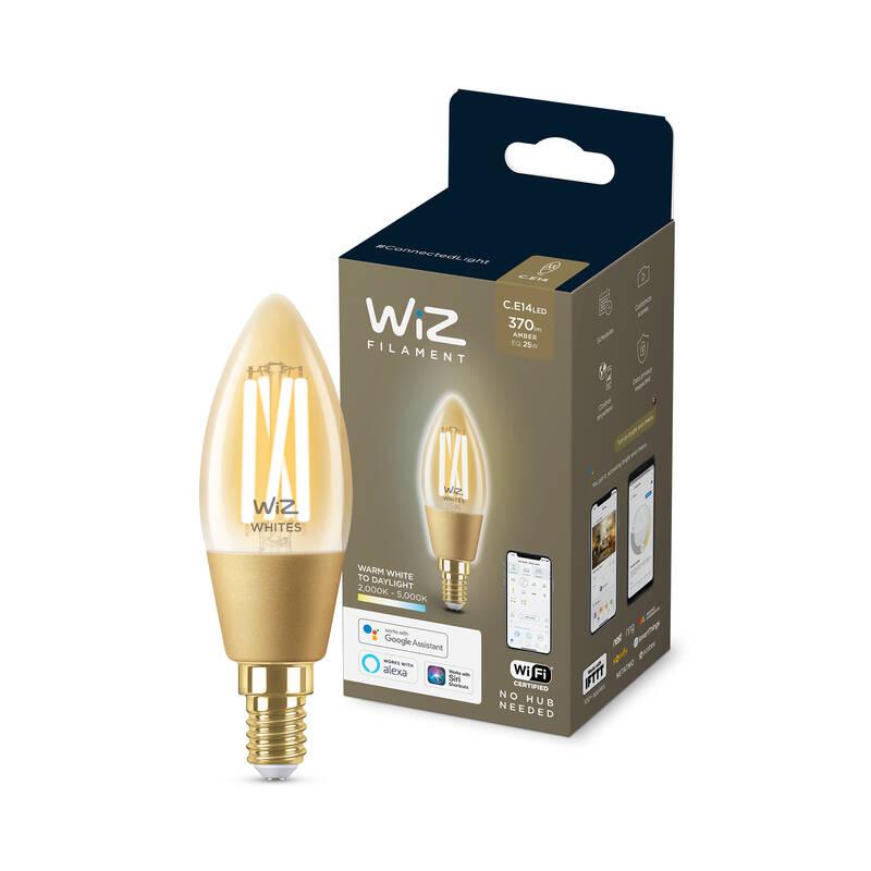 Chytrá žárovka WiZ Tunable White 4,9W E14 C35 Vintage, Chytrá, žárovka, WiZ, Tunable, White, 4,9W, E14, C35, Vintage