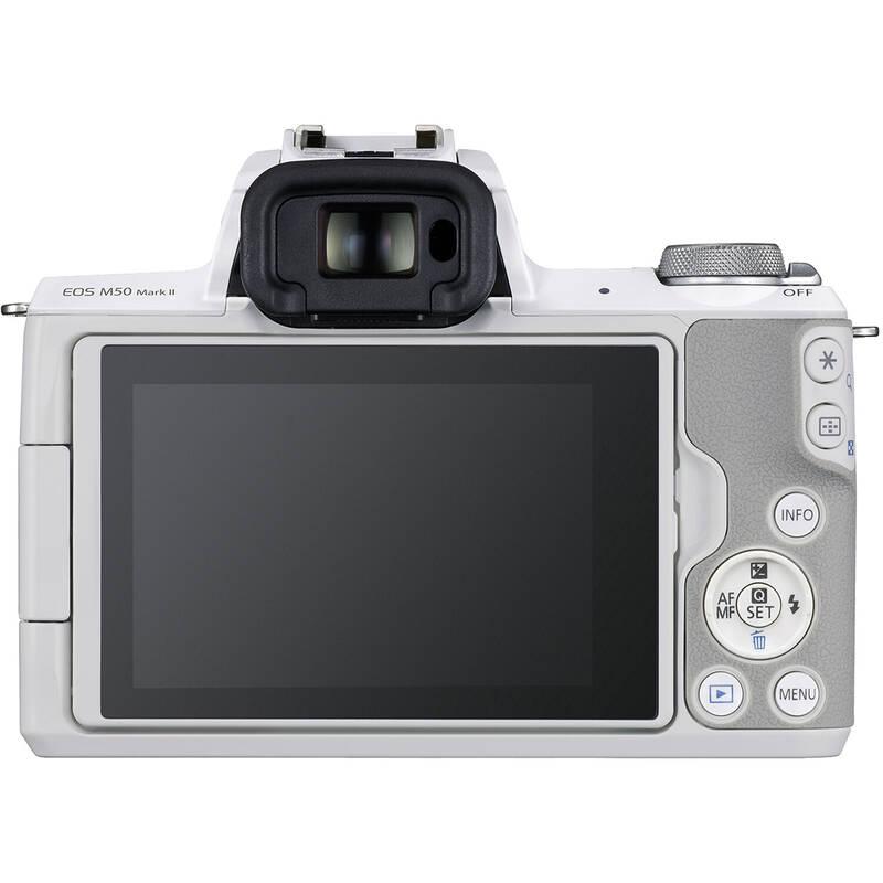 Digitální fotoaparát Canon EOS M50 Mark II EF-M 15-45 bílý