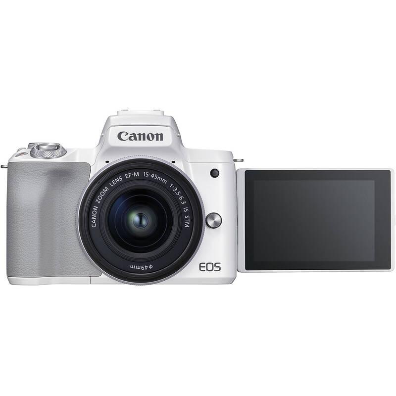 Digitální fotoaparát Canon EOS M50 Mark II EF-M 15-45 bílý, Digitální, fotoaparát, Canon, EOS, M50, Mark, II, EF-M, 15-45, bílý