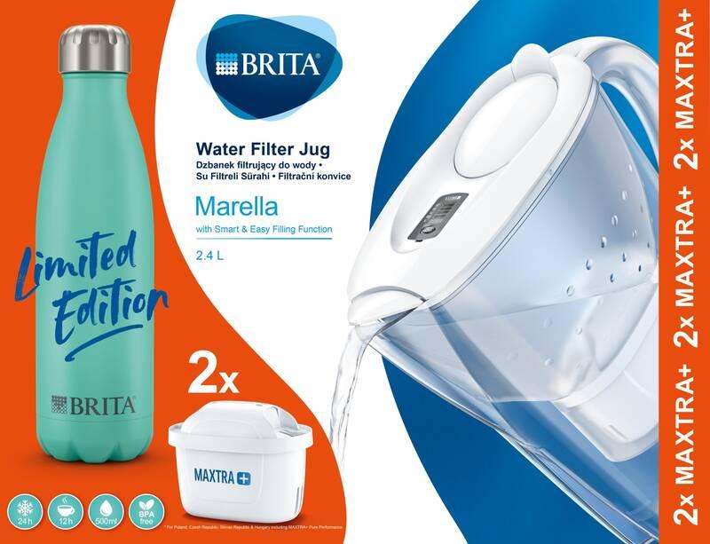 Filtrační konvice Brita Marella 2,4 l 2x filtr termoláhev, Filtrační, konvice, Brita, Marella, 2,4, l, 2x, filtr, termoláhev