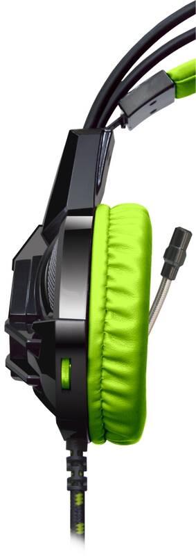Headset Defender Lester černý zelený