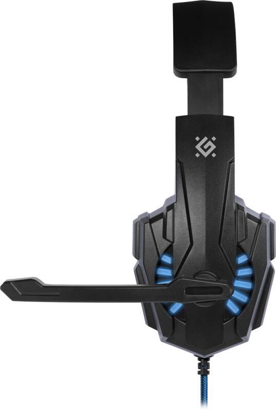 Headset Defender Warhead G-390 LED černý modrý