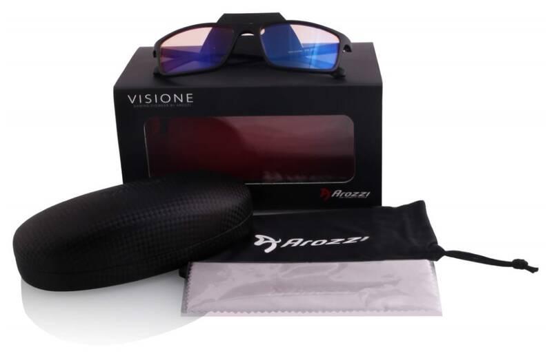 Herní brýle Arozzi VISIONE VX-200, jantarová skla černé