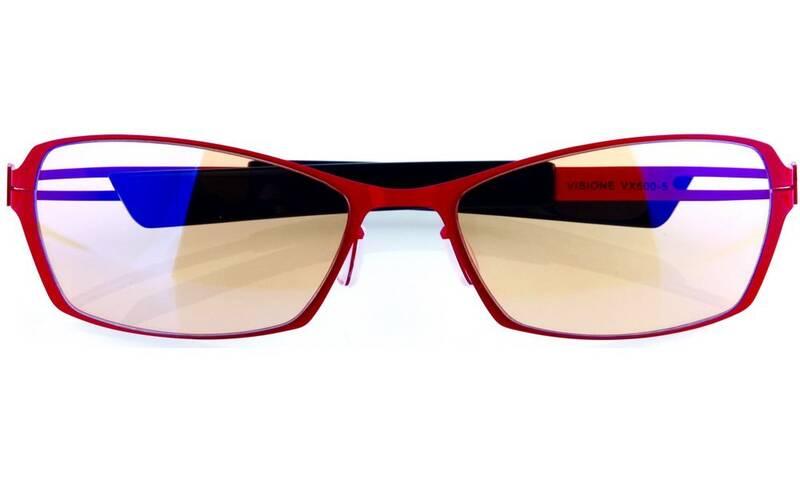 Herní brýle Arozzi VISIONE VX-500, jantarová skla černé červené