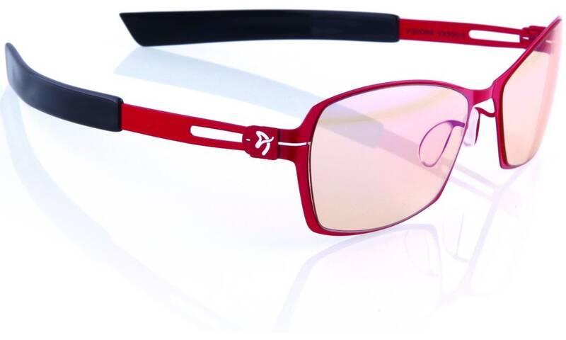 Herní brýle Arozzi VISIONE VX-500, jantarová skla černé červené