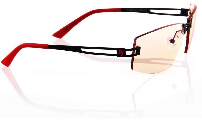 Herní brýle Arozzi VISIONE VX-600, jantarová skla černé červené