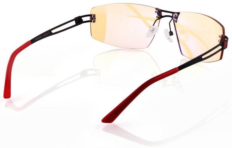 Herní brýle Arozzi VISIONE VX-600, jantarová skla černé červené