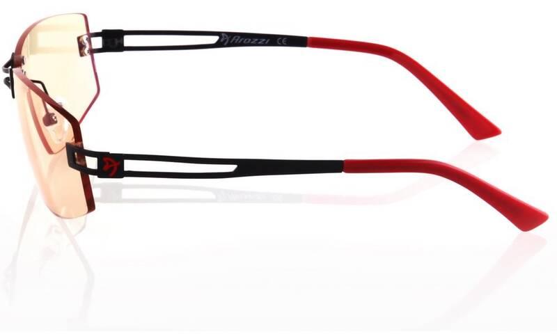 Herní brýle Arozzi VISIONE VX-600, jantarová skla černé červené, Herní, brýle, Arozzi, VISIONE, VX-600, jantarová, skla, černé, červené