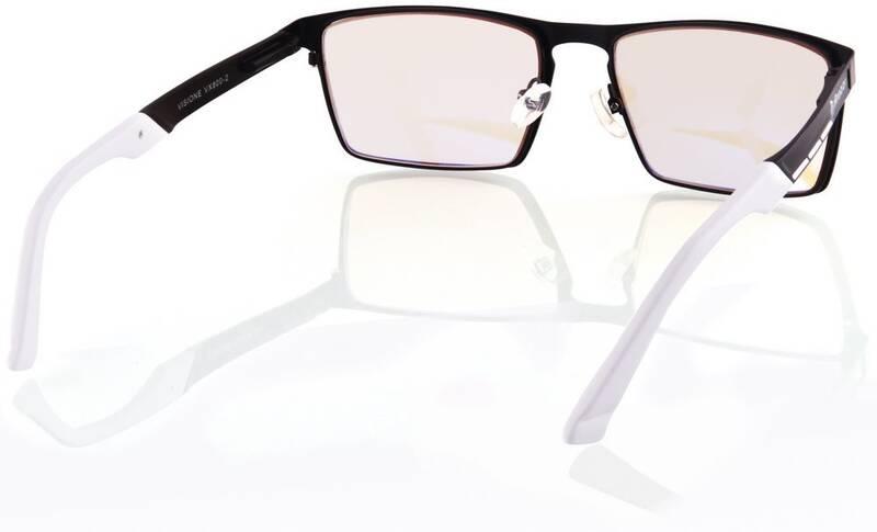 Herní brýle Arozzi VISIONE VX-800, jantarová skla černé bílé