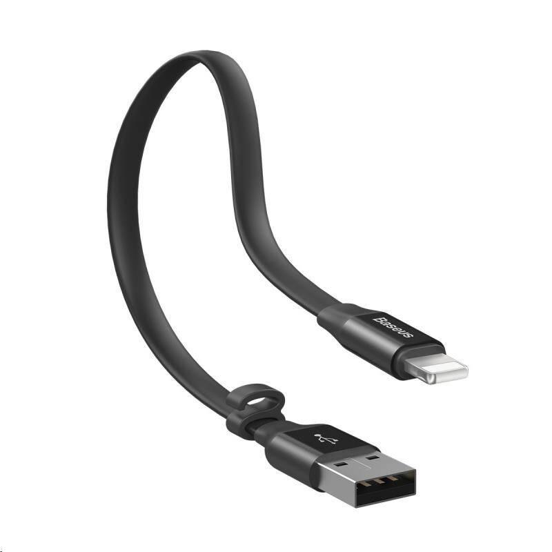 Kabel Baseus Nimble USB Lightning, 23cm černý