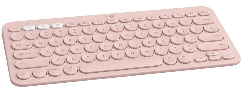Klávesnice Logitech Bluetooth Keyboard K380, US růžová, Klávesnice, Logitech, Bluetooth, Keyboard, K380, US, růžová