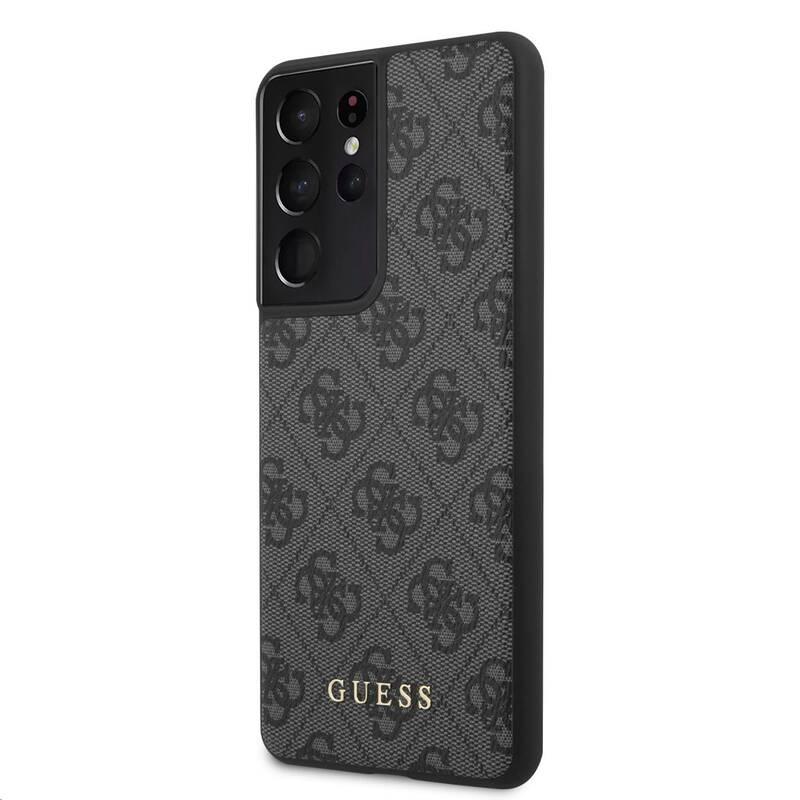 Kryt na mobil Guess 4G na Samsung Galaxy S21 Ultra 5G šedý