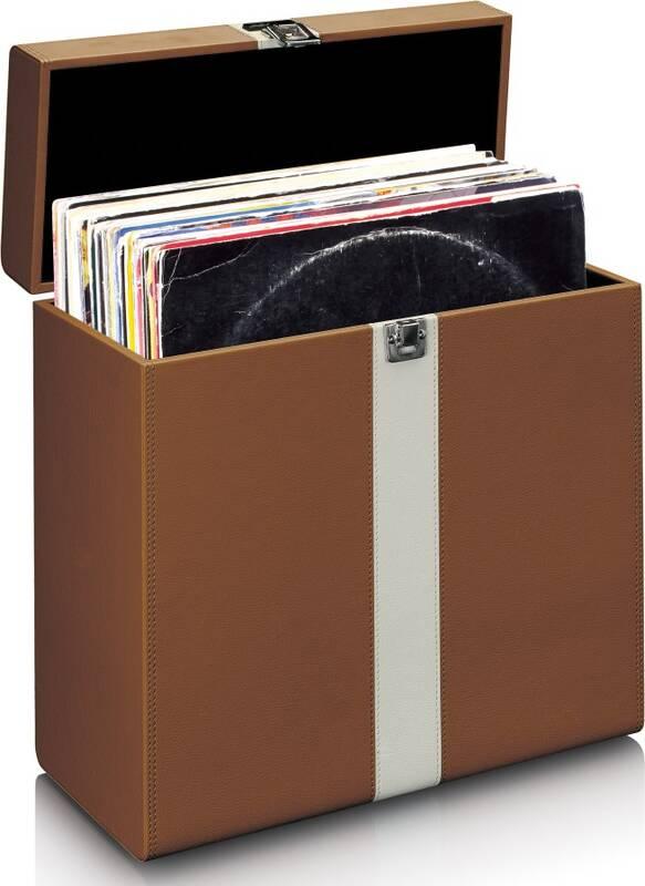Kufřík Lenco TTA-301 na gramofonové desky hnědý
