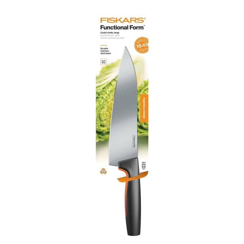 Nůž Fiskars Functional Form kuchařský 21 cm, Nůž, Fiskars, Functional, Form, kuchařský, 21, cm