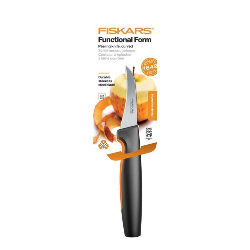 Nůž Fiskars Functional Form zahnutý loupací 7 cm